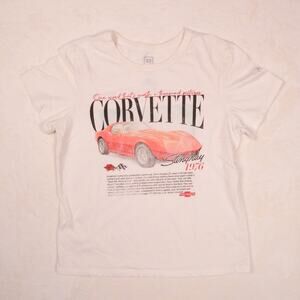 General Motors Corvette Stingray 1976 Graphic T-Shirt Size M Y2K 90s GM Car